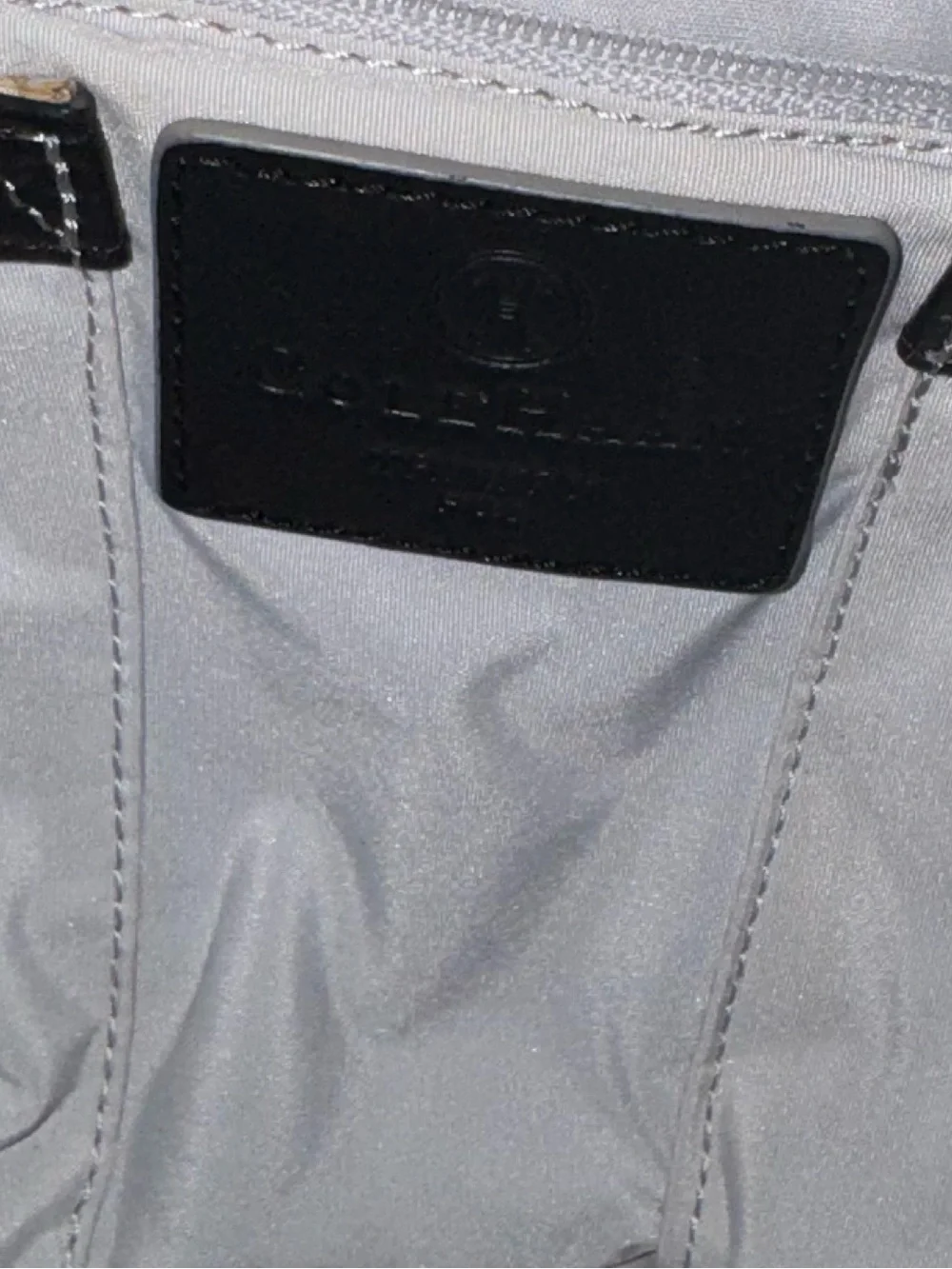 Cole Haan Black Leather Shoulder Bag with Stud Accents